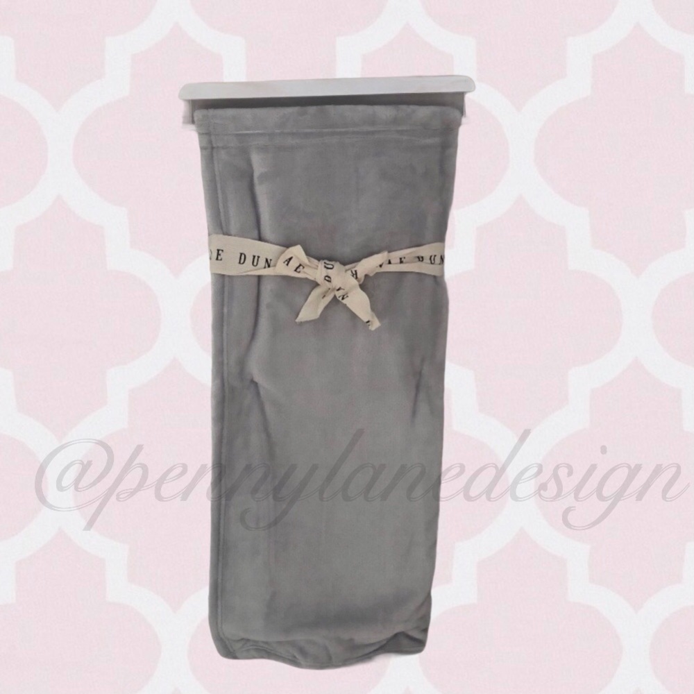 Rae Dunn Plush Throw RELAX Patch 50" x 60" Gray - Picture 5 of 8